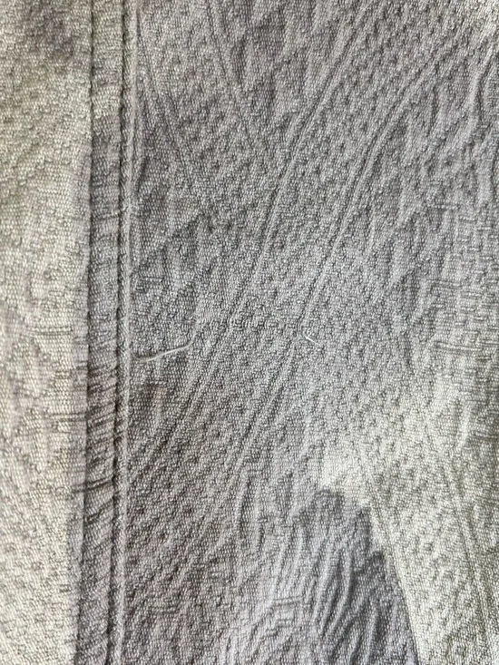 Free People Military Ruffles Hem Long Sleeve- Taupe & Cream - Picture 6 of 8